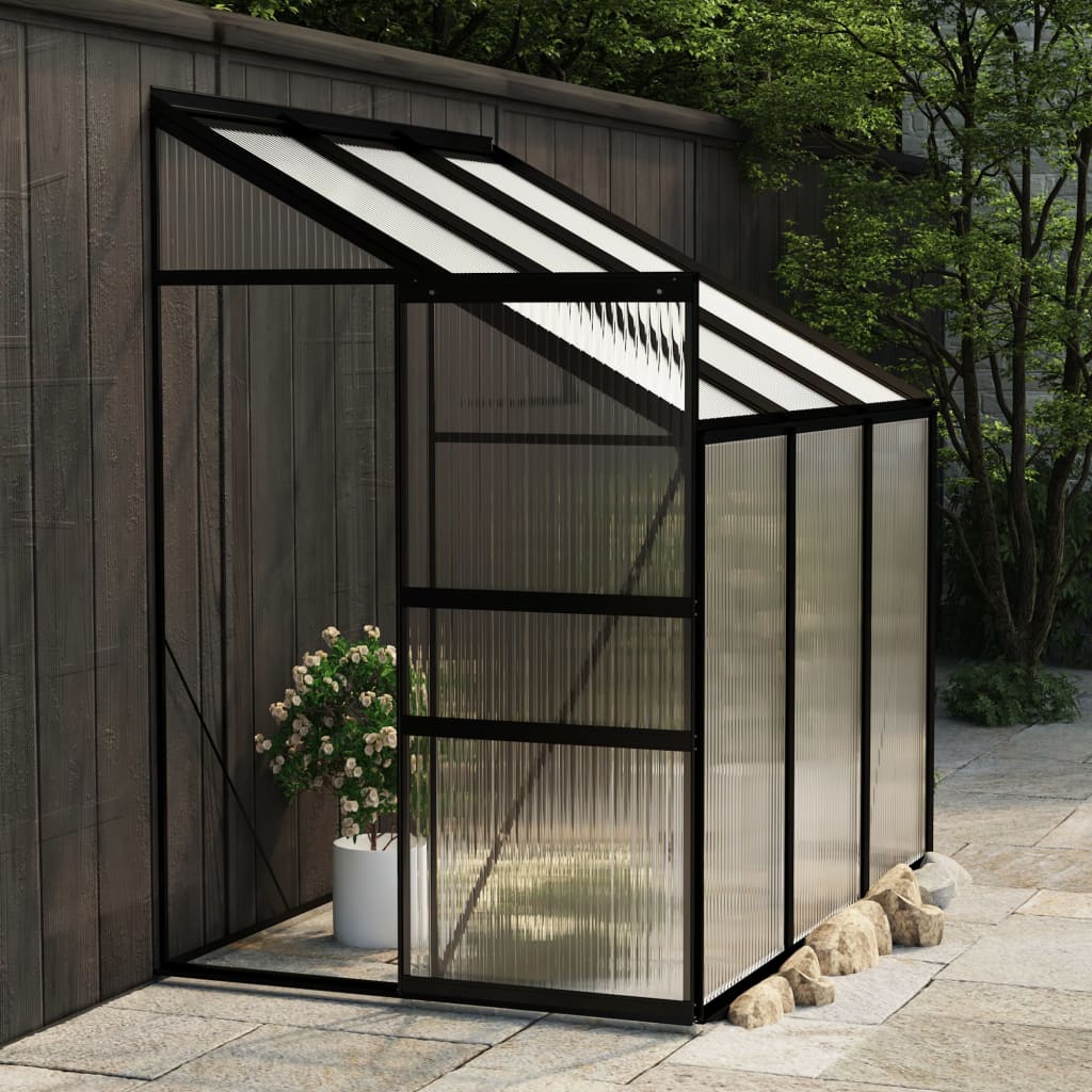 vidaXL Greenhouse Conservatory Outdoor Garden Plant House Anthracite Aluminum-7