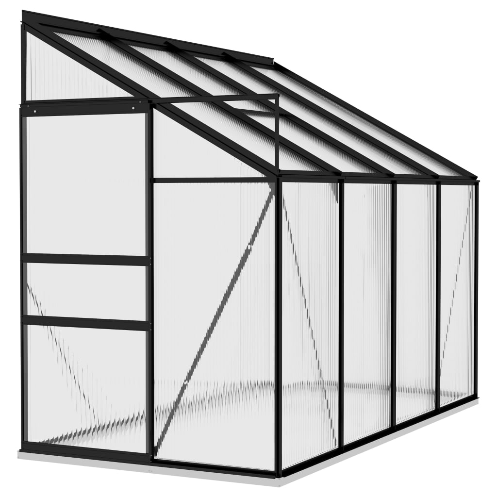 vidaXL Greenhouse Conservatory Outdoor Garden Plant House Anthracite Aluminum-3