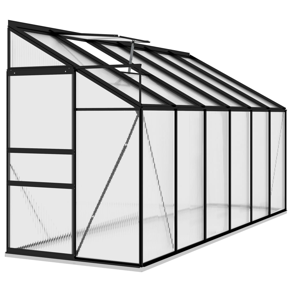 vidaXL Greenhouse Conservatory Outdoor Garden Plant House Anthracite Aluminum-4