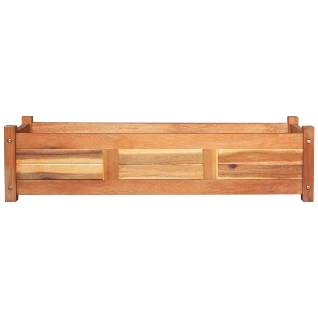 vidaXL Garden Raised Beds 2 pcs Acacia Wood 39.4"x11.8"x9.8"-2