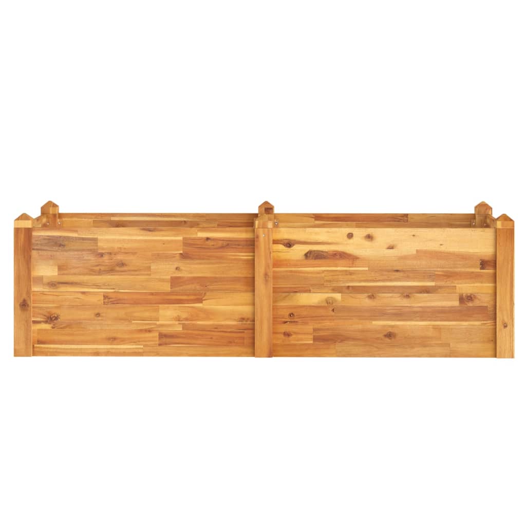 vidaXL Garden Raised Bed 63"x23.6"x17.3" Solid Wood Acacia-1