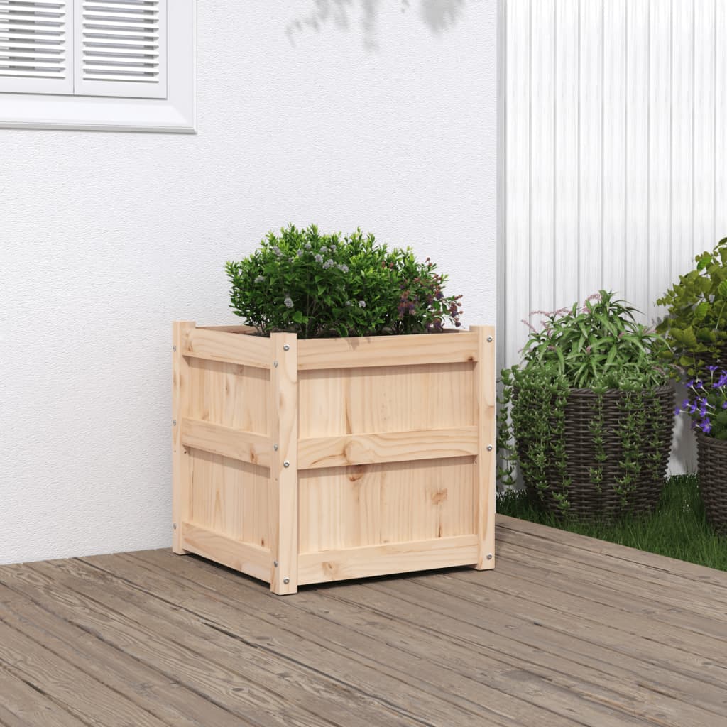 vidaXL Garden Planter Decorative Outdoor Plant Pot Flower Box Solid Wood Pine-11