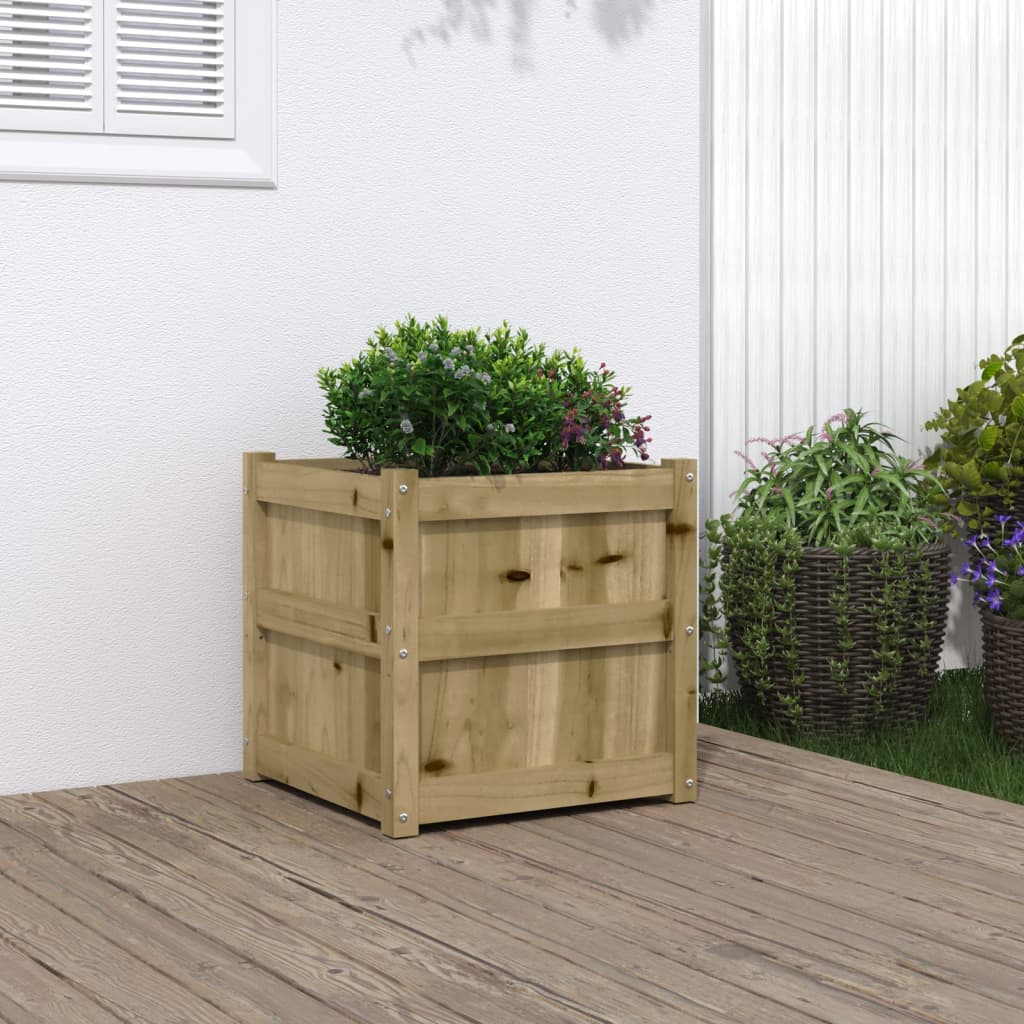 vidaXL Garden Planter Decorative Outdoor Plant Pot Flower Box Solid Wood Pine-8